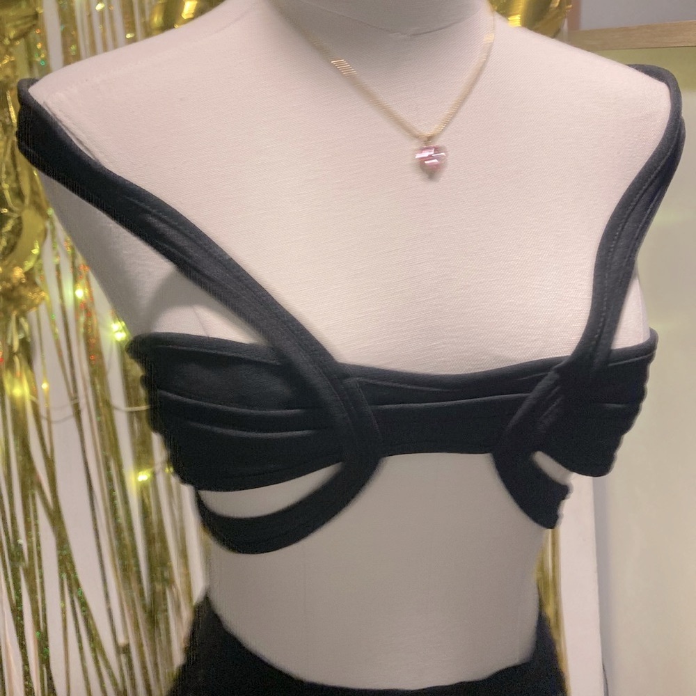 Strappy Black Women's Intimate Top
